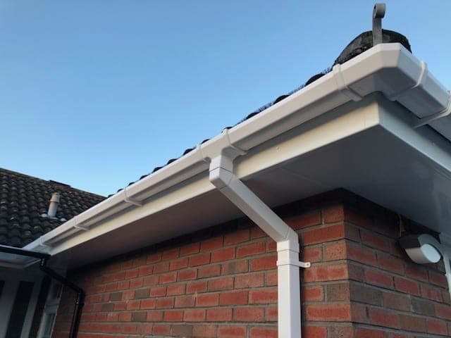 New roofline — fascias, soffits and guttering — installed by Quantock Roofing