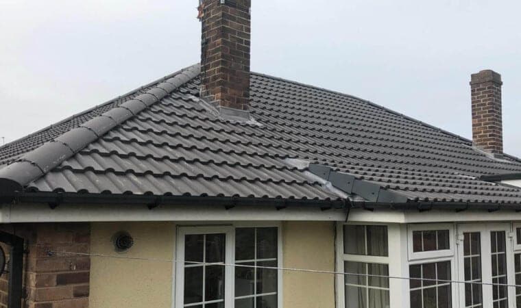 A completed roof by Quantock Roofing